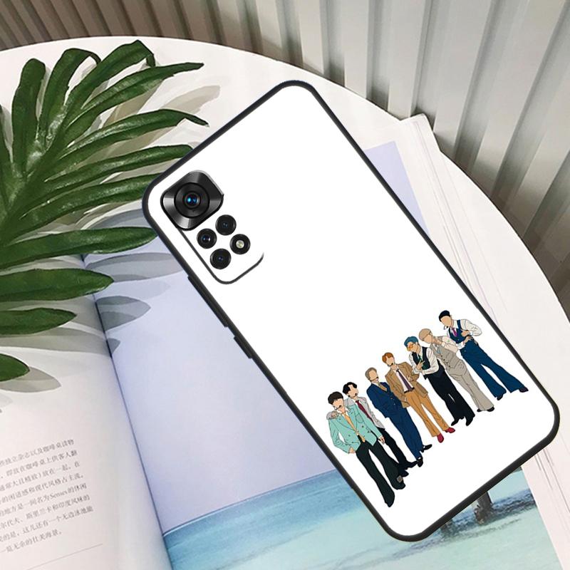 Korean Fashion Kpop Band For Xiaomi Redmi 10C 9C 12C 10A 9T Case For Redmi Note 12 8 9 10 11 Pro 9S 10S 11S Cover