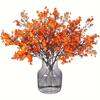 1Pcs 5 Fork Gypsy Plum Handle Bouquet Simulation Flower Wedding Hand Bouquet Home Decoration Set Flower Arrangement