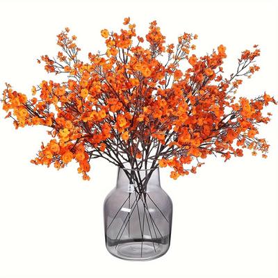 1 Stuk 5 Vork Zigeuner Pruim Handvat Boeket Simulatie Bloem Bruiloft Handboeket Huisdecoratie Set Bloemarrangement