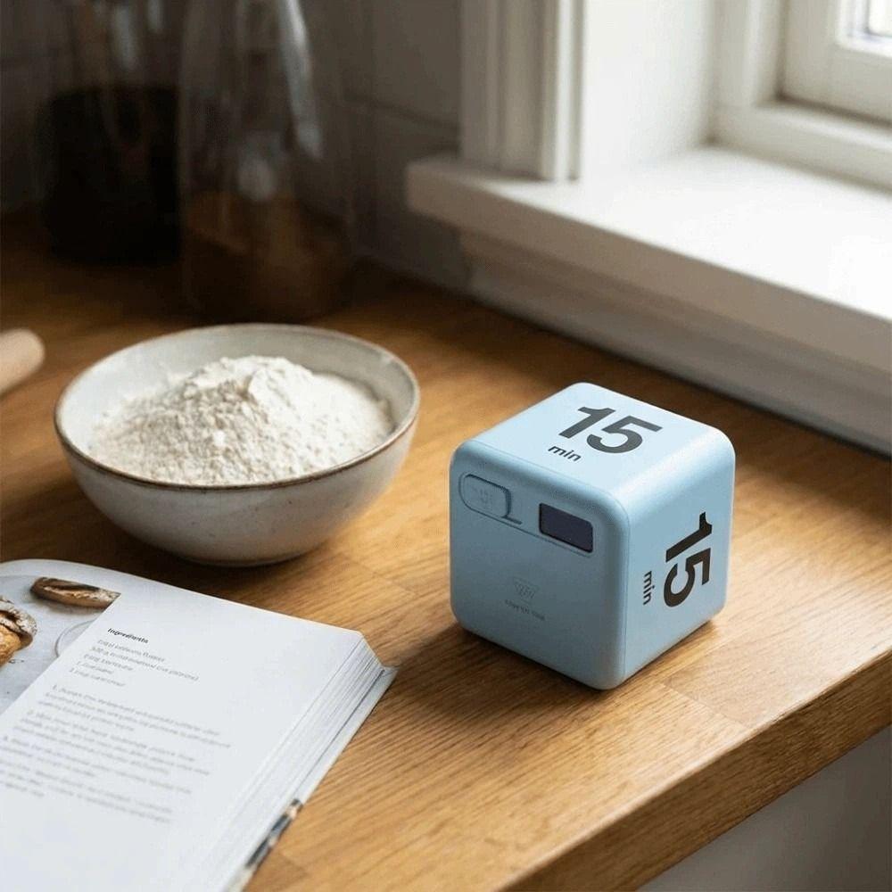 15/20/30/60 min Cube Timer Time Management Reminder Timer Durable Kitchen Timer Exam Preparation