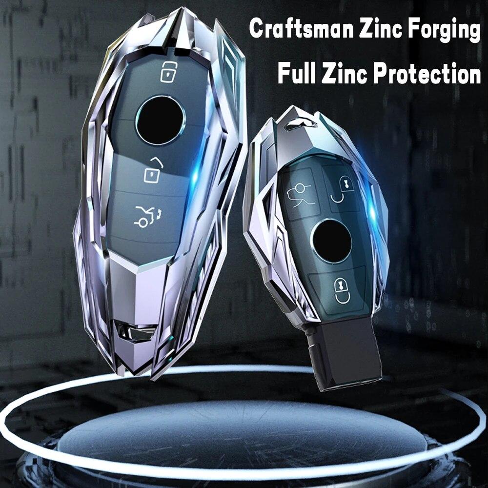 Fashion Car Remote Key Case Cover Shell For Mercedes Benz A C E S G Class GLC CLE CLA GLB GLS W177 W205 W213 W222 X167 AMG