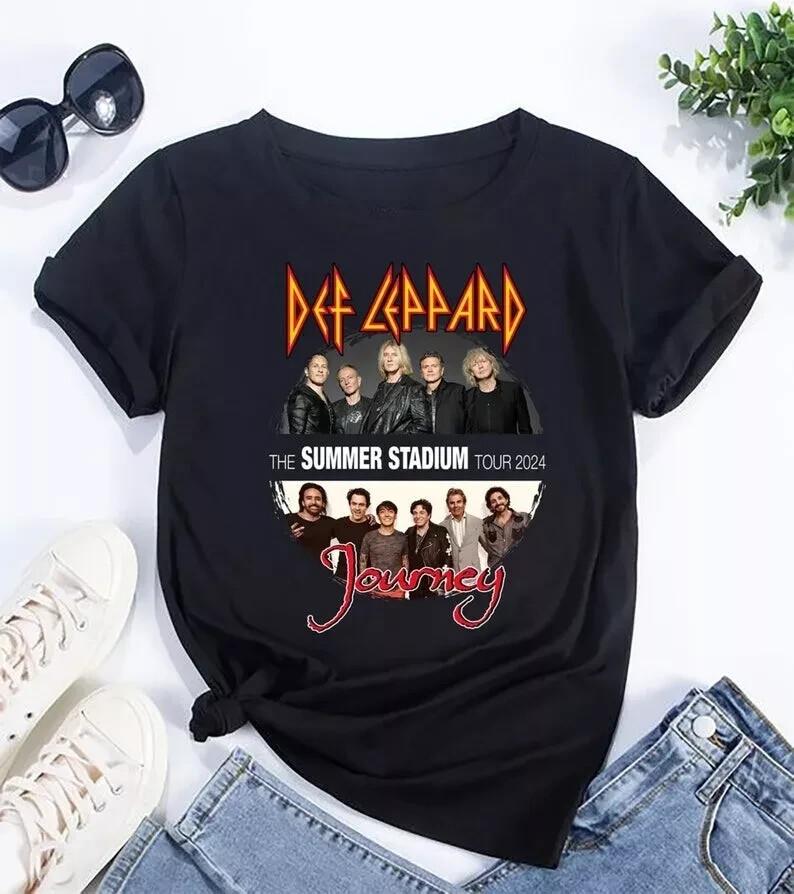 

Def Leppard And Journey 2024 Tour T-Shirt Unisex T-Shirt XXXXL