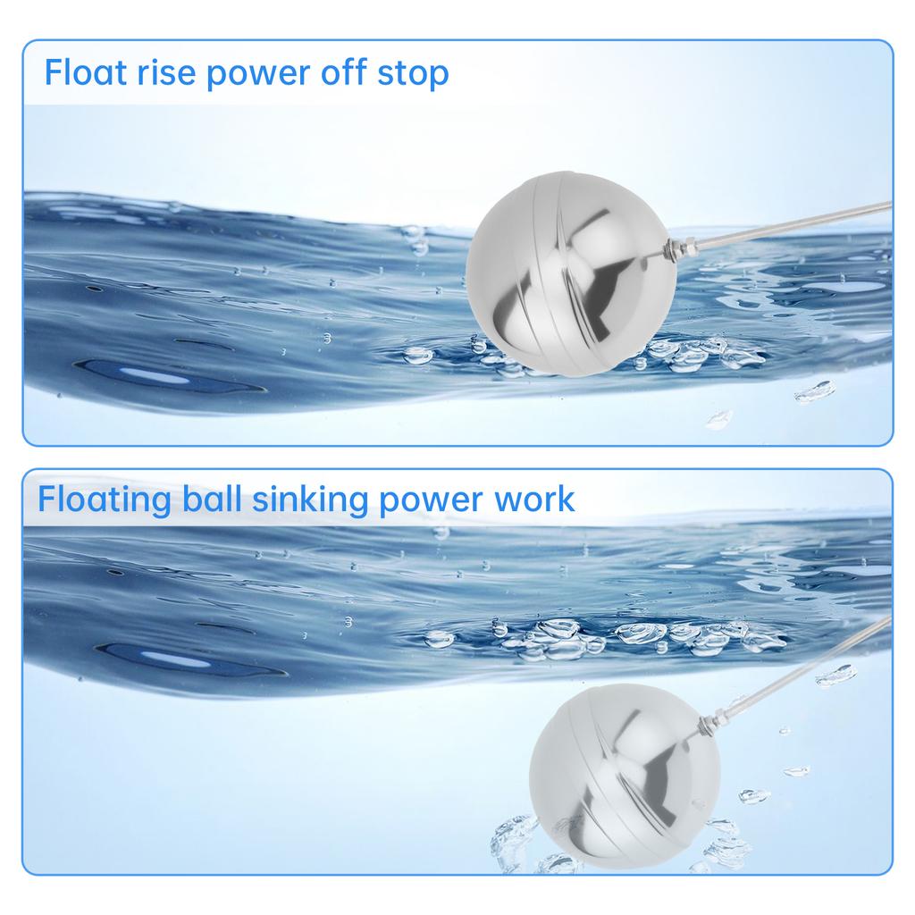 304 Nerezový Nastavitelný Plovákový Ventil Těžký Provoz 3/4 na 1/2 Palcový Adaptér Automatická Kontrola Vody Domácnost Nádrže na Vodu pro Hospodářská Zvířata