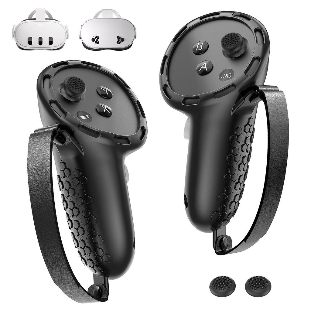 Silicone Protective Cover with Rocker Caps for Meta Quest 3/3s Controller