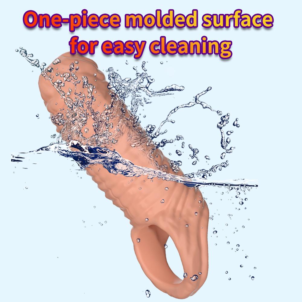 Penis Sleeve Reusable Sexy Toys for Men Penis Silicone Sleeve Massage Adult Products For Woman Gay Penis Toys Sexual Goods 18+