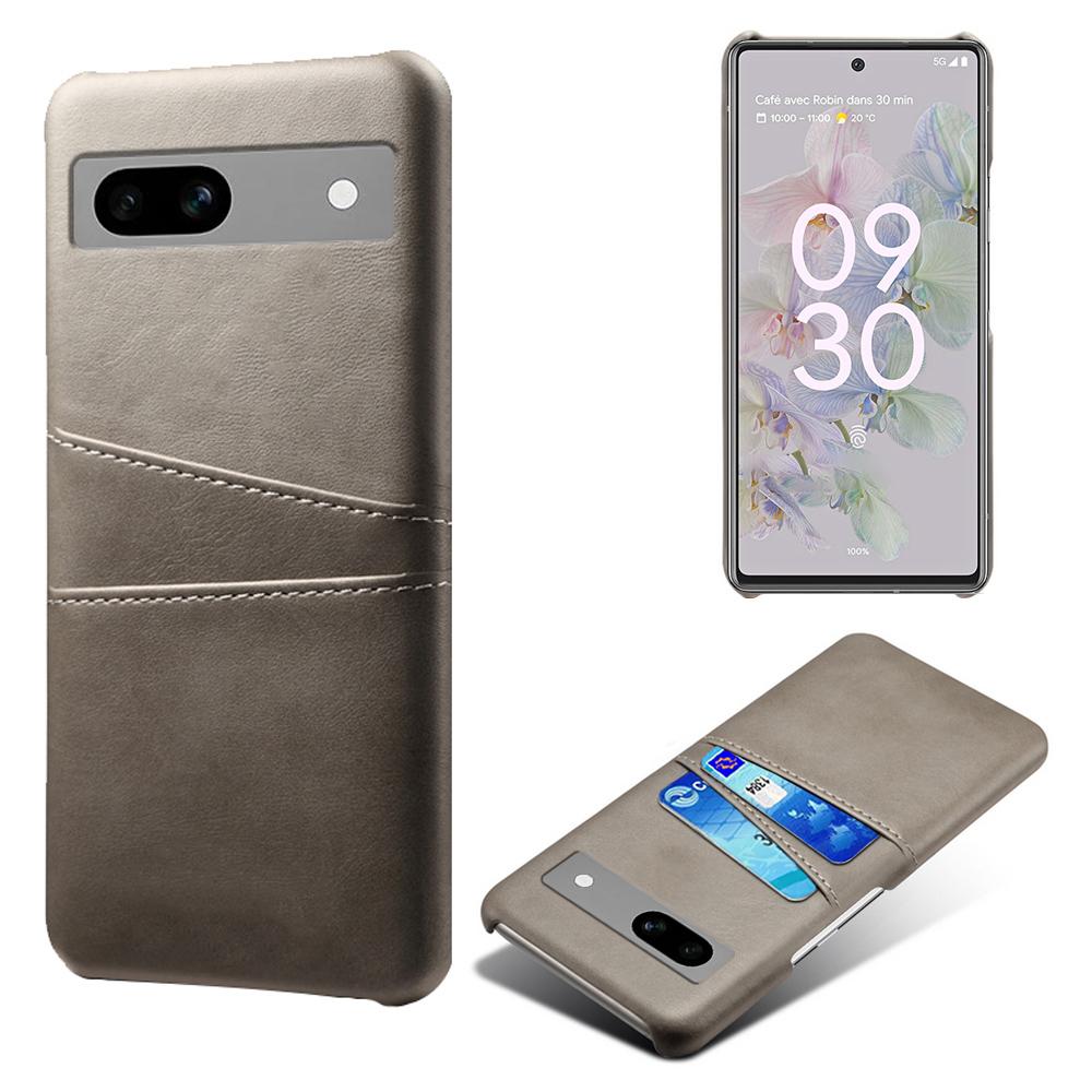 

Для Google Pixel 7a Чехол для мобильного телефона Держатель для карт Пластик+ПУ кожа Противоударный чехол для телефона Grey