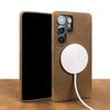 For  Magnetic Genuine Leather Case For Samsung Galaxy S2 Ultra S24 Plus S23 S22 S21 FE S20 Note20 Ultra Phone Back Cover