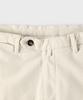 PANICALE Ivory Regular Slim Fit Textured Cotton Pants