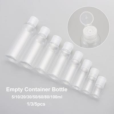 5-100ML Plastic Makeup Shampoo Bottle Refillable Empty Container Bottle Lotion Jar