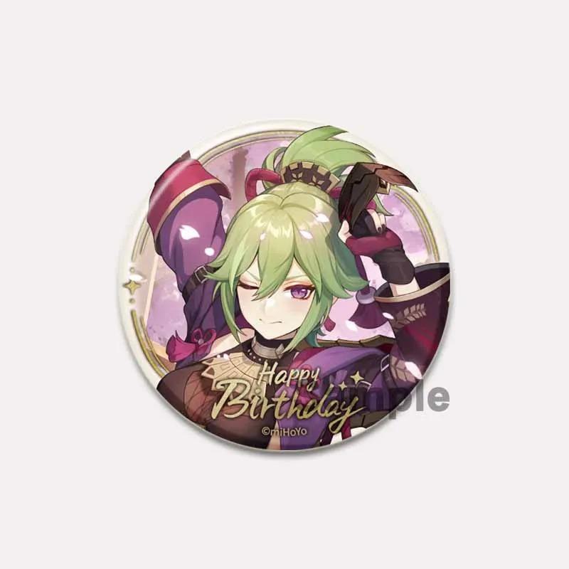 32/44/58mm Genshin Impact Tinplate Pin rotund desene animate Snap-in Brose pentru rucsac Cothes Accesorii Joc Anime Collection Badge Decorare