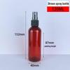Brown Amber Fine Mist Spray Bottle (20ml, 30ml, 50ml, 100ml) - Cosmetic Refill Plastic Containers