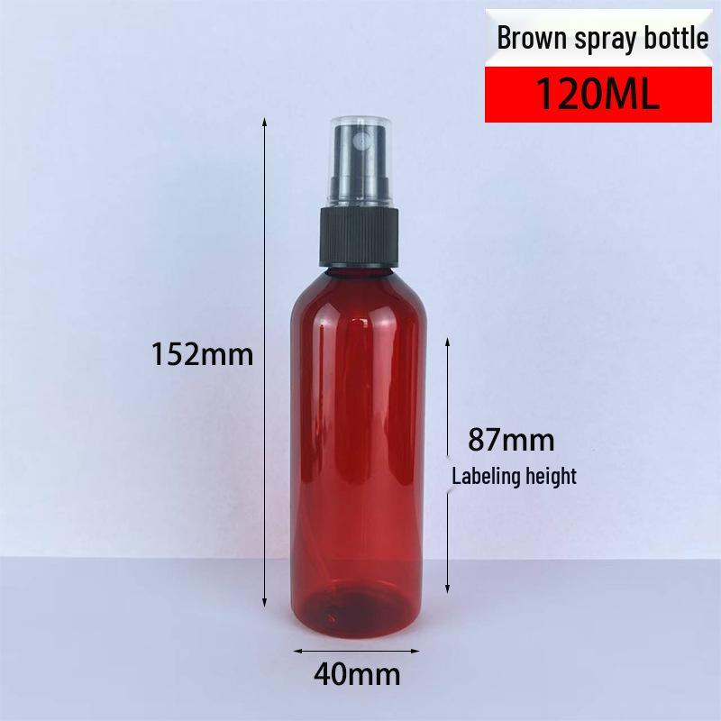 Brown Amber Fine Mist Spray Bottle (20ml, 30ml, 50ml, 100ml) - Cosmetic Refill Plastic Containers