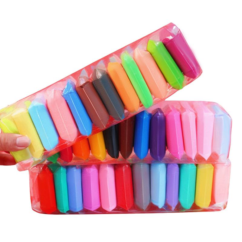 12/24/36Color Children's Ultra Light Clay Handmade DIY Modeling Toys Clay Kits Color Air-dry Super Light Clay with Carving Tools