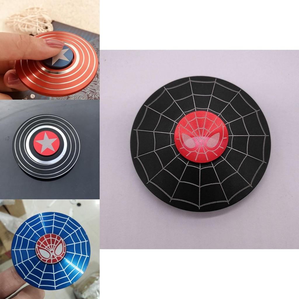 Lebhaft gefärbter Captain America Fidget Spinner mit Hochgeschwindigkeitsrotation zur Stressreduzierung