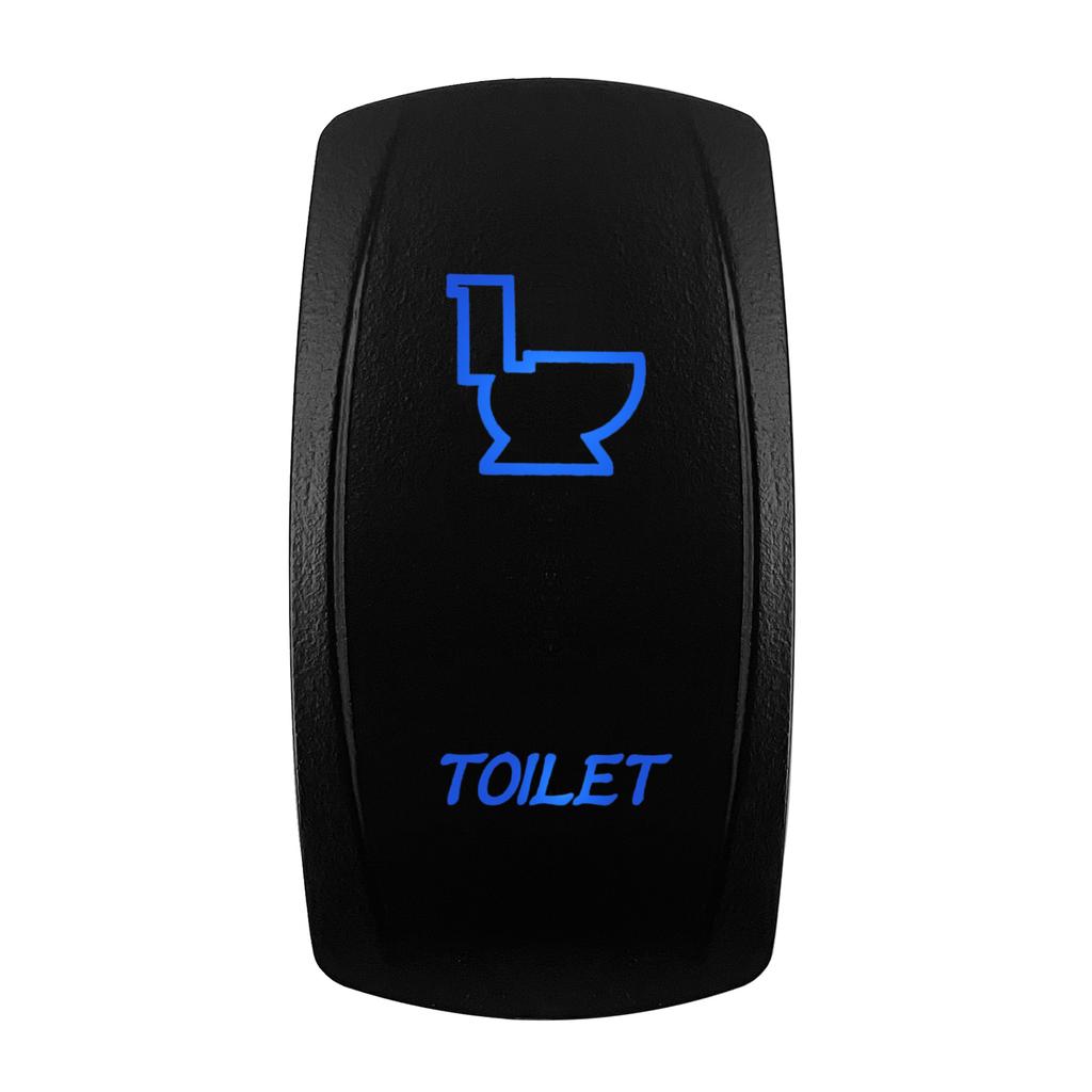 12V/24V Blue LED Rocker Switch Spot/Fog/Side Lights/Power/Inverter/Fan Toggle Waterproof On-Off | On-Off-On Switch Switches4