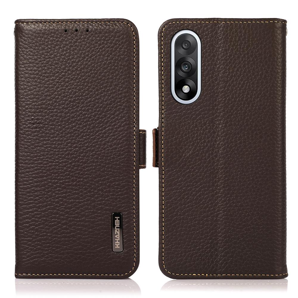 for OnePlus Nord 5 5G Phone Case Genuine Cow Leather Cover RFID Blocking