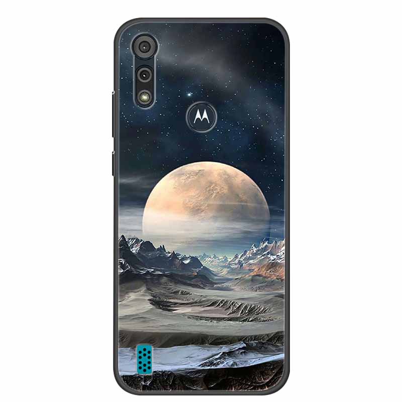 Phone Case for Motorola Moto E6i / E6s 2020 Shockproof Soft Silicone TPU Back Cover for Moto E6s 2020 E 6S 6i Cases Marble Print