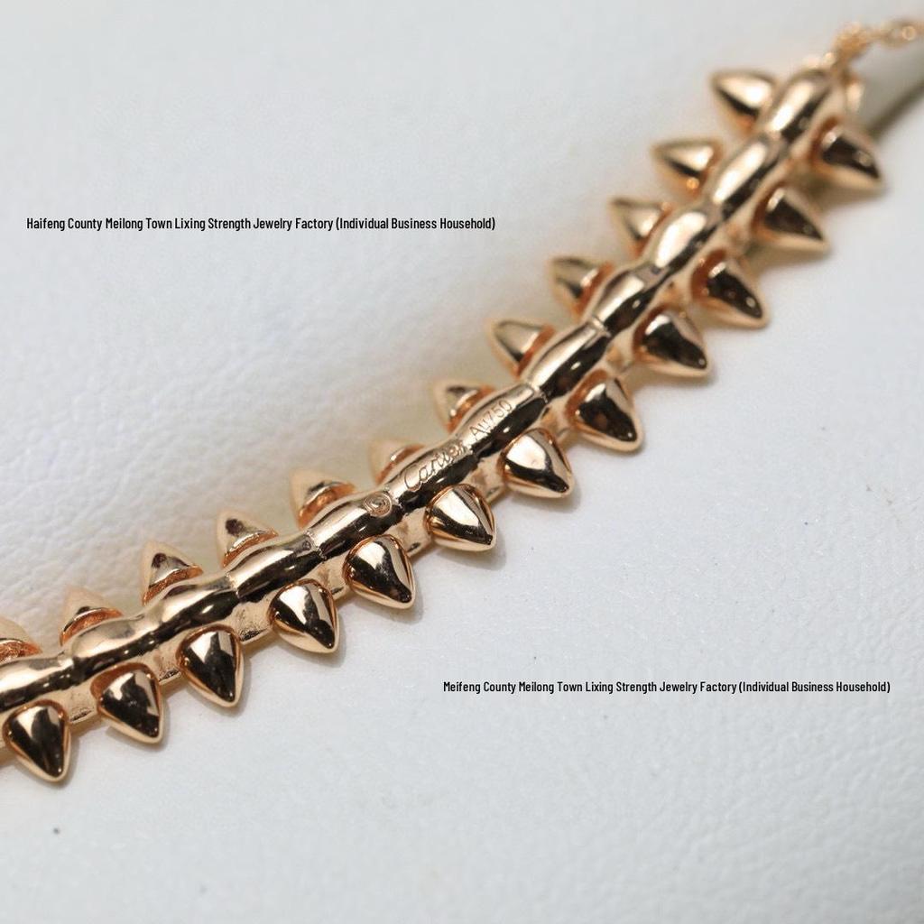 Gold Bullet Rivet Necklace with Star Clavicle Chain - Fashionable Pendant for Women