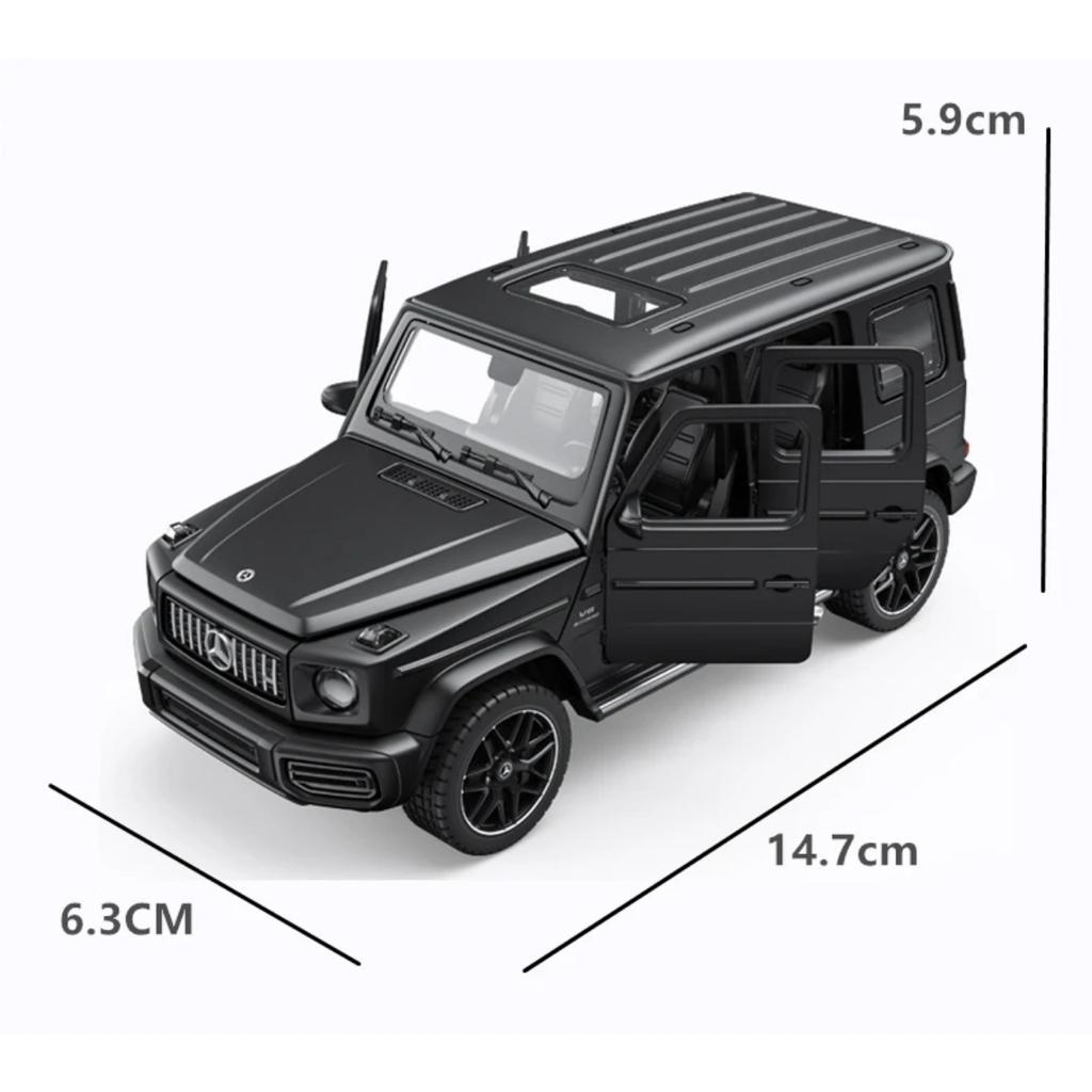 1/32 Benzs G63 SUV Alloy Car Model Diecast Metal Toy Off-road Vehicles Car Model Simulation Sound and Light Collection Kids Gift