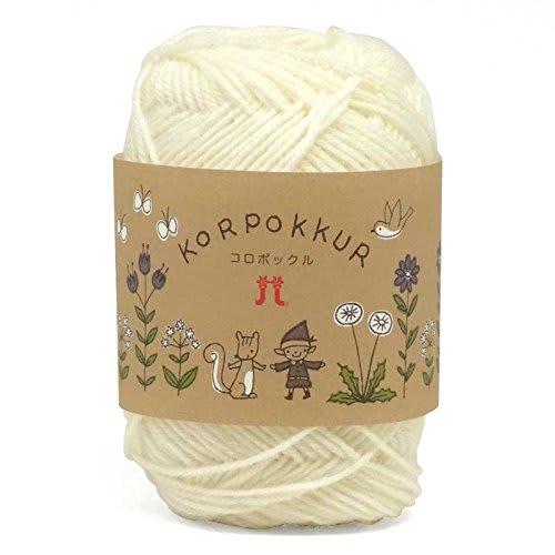 

Hamanaka Hand Knitted Wool Koropokkuru Col.1 White 2126