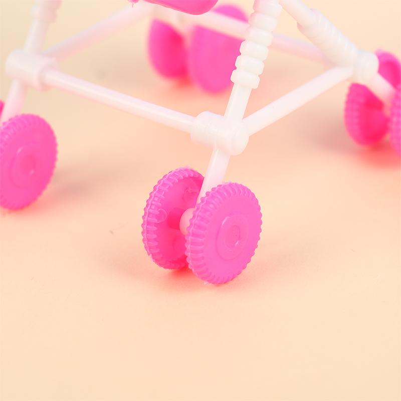 1Pc Doll House Scene Decorations 12Cm Doll Baby Cradle Cart Accessories