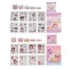 Japanese Paper Stickers Set Cute Cartoon Clear Printing Art Stickers Set for Handbook Diary Envelope