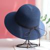 Women'S Spring Summer Beach Shade Straw Hat Large Eave Foldable Sun Protection Versatile Fisherman Fresh Style