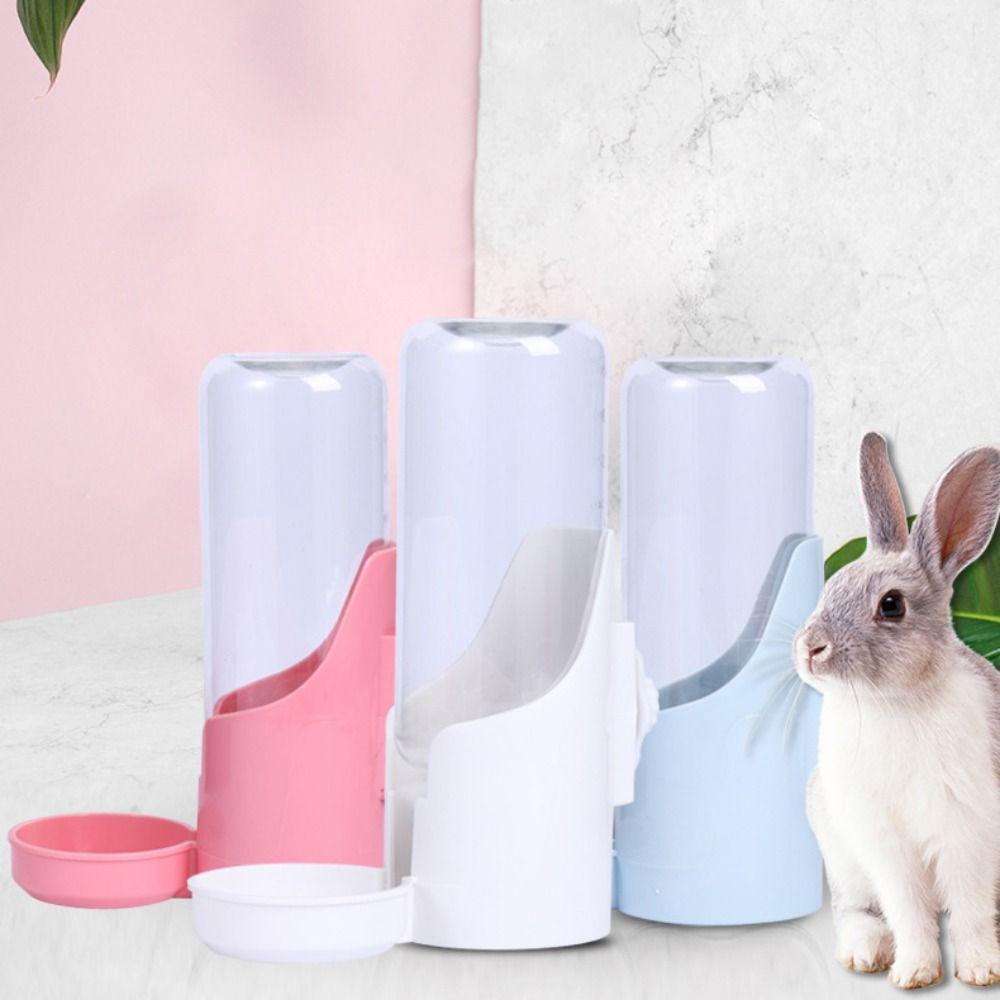 Hanging Cats Water Dispenser Transparent Rabbit Food Container Rabbit Water Bottle  For Puppy Bird