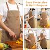 Water Proof Thickened Canvas Apron Wipe Hands Fashion Adult Apron  Household