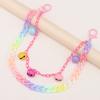 Punk Rock Dog Acrylic Belt Chain With Colorful Bells For Hip Hop Style Men Women