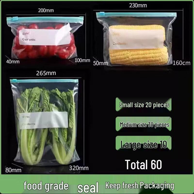 Qiwei Food-Grade Zipper Seal Fresh-keeping Bags