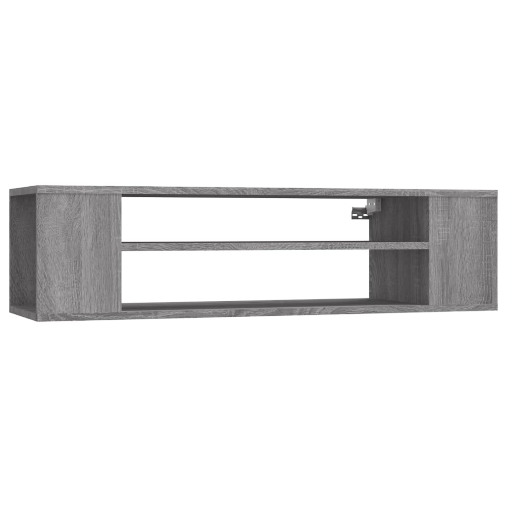 Wall Mounted TV Cabinet Grey Sonoma 100 x 30 x 26.5 cm Particleboard