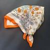 Silk scarf square scarf high-end spring and summer style neck large square scarf air-conditioned room neck scarf shawl women's silk scarf