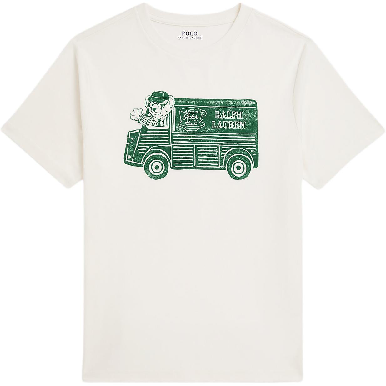 

Polo Ralph Lauren Хлопковая футболка с коротким рукавом и круглым вырезом Детские топы 323981268-001 XL