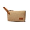 Thick Canvas X Leather Mini Second Bag Clutch Bag Small Makeup Bag Casual Formal Wedding Bag Handbag Small Bag Pouch Bag [Whatna] Men's Gentlemen's
