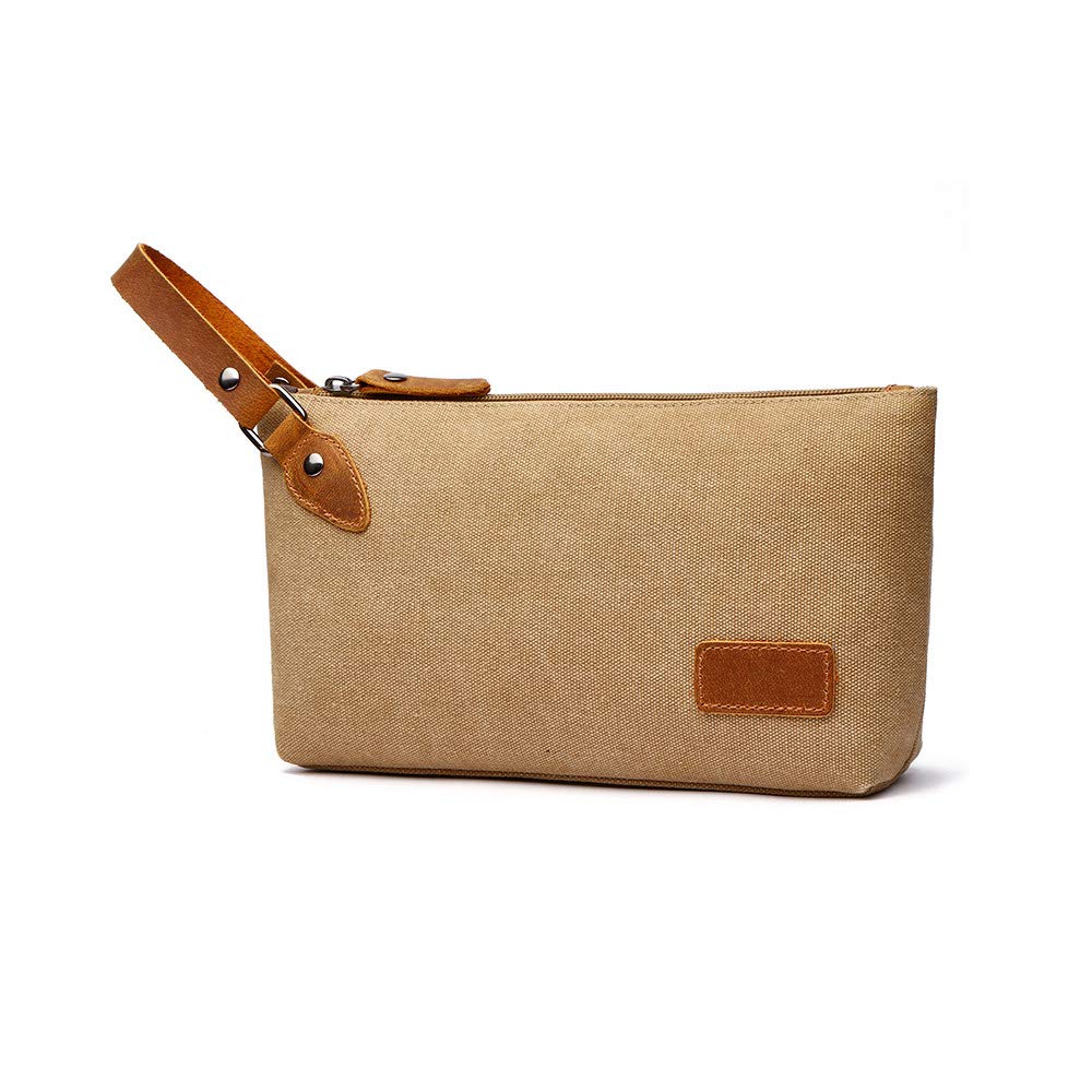 

Плотный холст x Кожа Мини-сумка-клатч Вторая сумка Маленькая косметичка Повседневная Формальная Свадебная сумка Сумка-тоут Маленькая сумка Сумка-мешочек [Whatna] Мужская Джентльменская