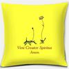 Bright Yellow Simple Geometric Series Pillow Gift Home Office Decoration  Bedroom Sofa Car Cushion Cover