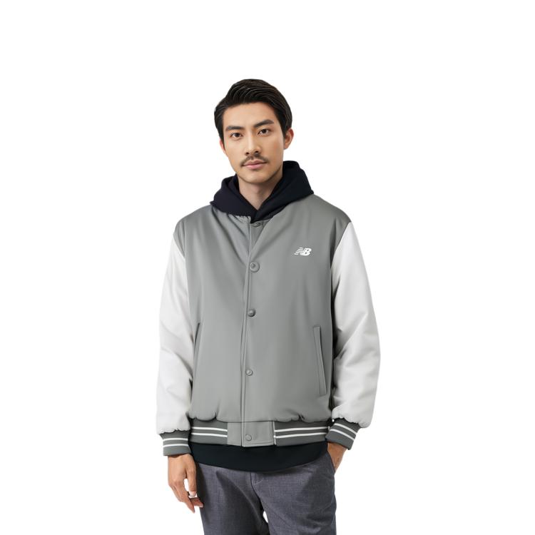 New Balance Puffer Jacket Men's Gray AMJ33332-TAG