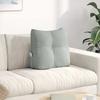 Back Cushion Light Grey 45 x 24 x 50 cm Velvet