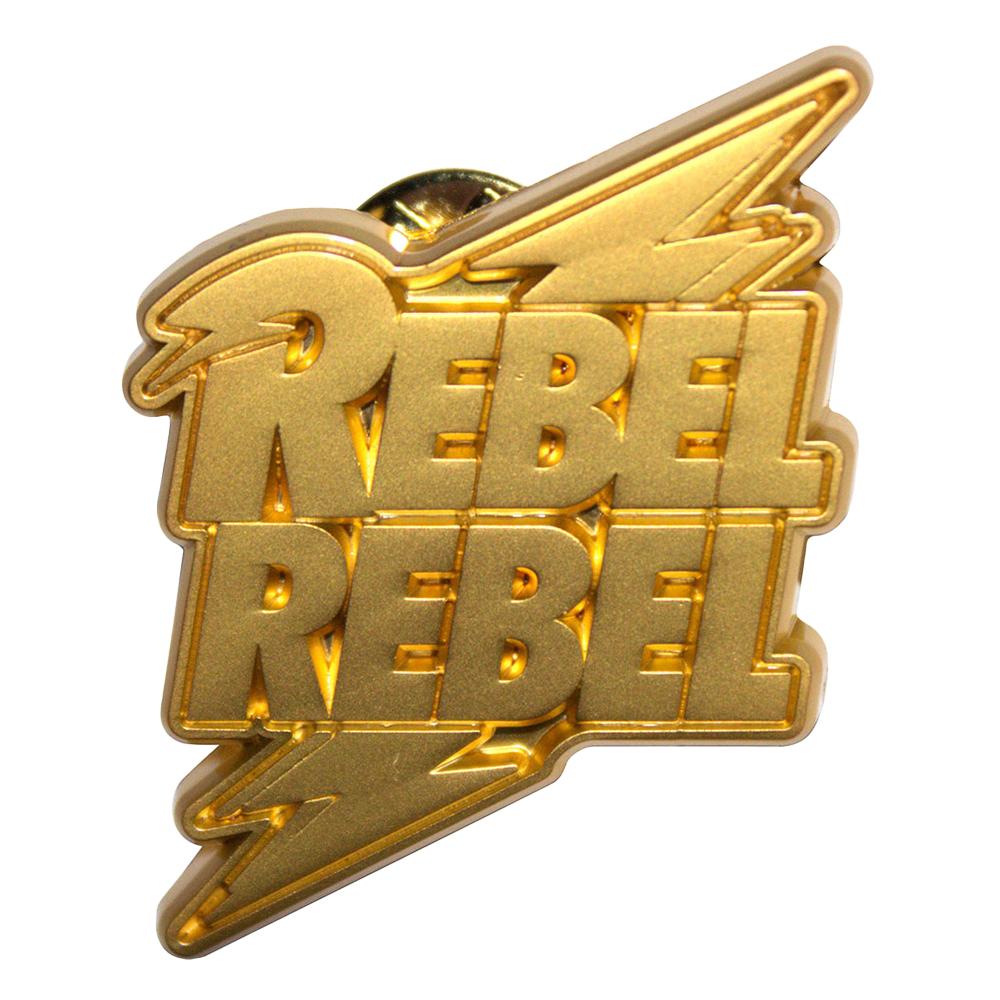 David Bowie Rebel Rebel Pin Badge