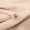 Natural Spiny Oyster Gemstone 925 Stamped Silver Jewelry Handmade Gemstone Ring RR-61-45