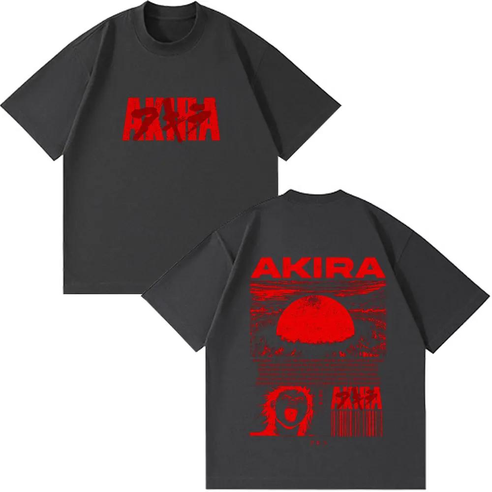 Anime Akira 90s Japanese Science Movie Shotaro Kaneda Tshirts Summer Unisex Women Short Sleeves Tshirts Funny Fashion Style Clothes