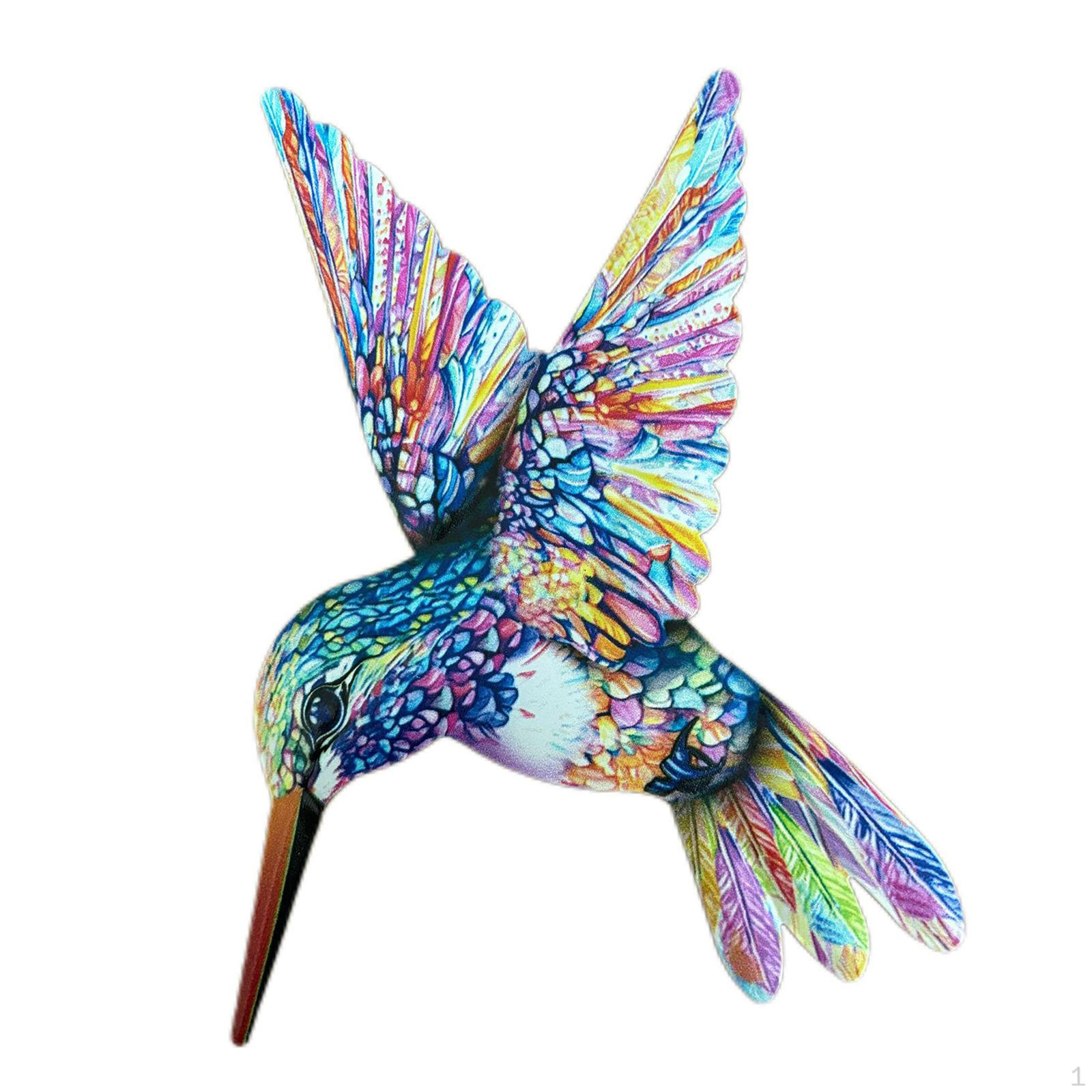

Колибри Металлический Настенный Декор Ремесла Красочное Украшение Подвесное Украшение для Прихожей Blue Head