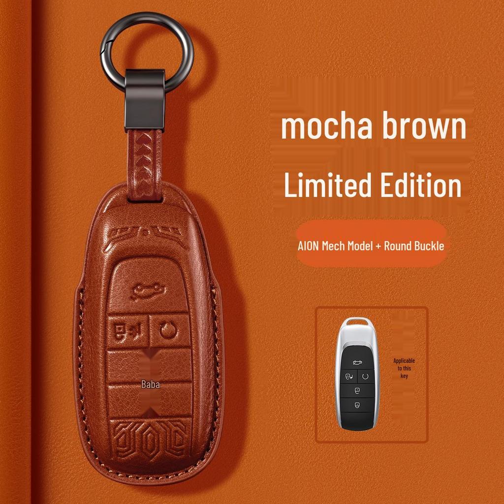 AION Series Genuine Leather Key Case for Y, S, Ya, V, LX Models