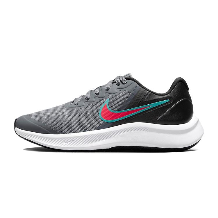 (GS) Nike Star Runner 3 Smoke Grey Siren Red Kids DA2776-008 EU 37.5