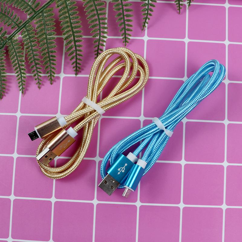 Braided Type-C Fast Charging Nylon Cable for Android - Durable and Tangle-Free