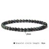 4mm Natural Agate Mini Energy Bracelet Women's Glossy Beads Semi-Precious Pulsera Jewellery Bracelet Bracelet