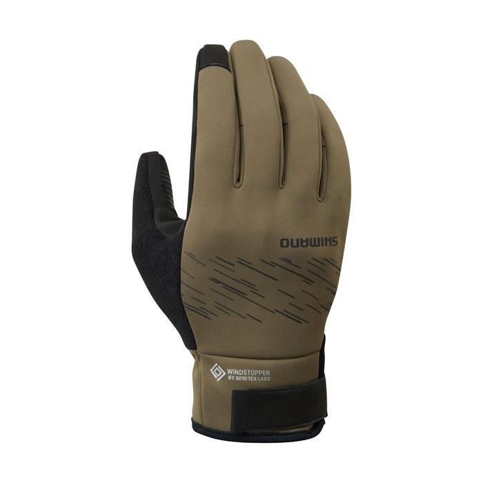 Shimano Cycling Gloves WINDSTOPPER Insulated Gloves Sand Brown M (Hand Circumference: 20.3-22.9cm)