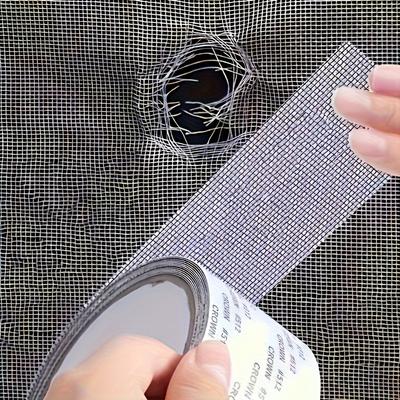 Self-adhesive Mesh Tape Used To Repair Window Screens, Designed To Repair Broken Holes and Prevent Insects Such As Mosquitoes From Entering.
