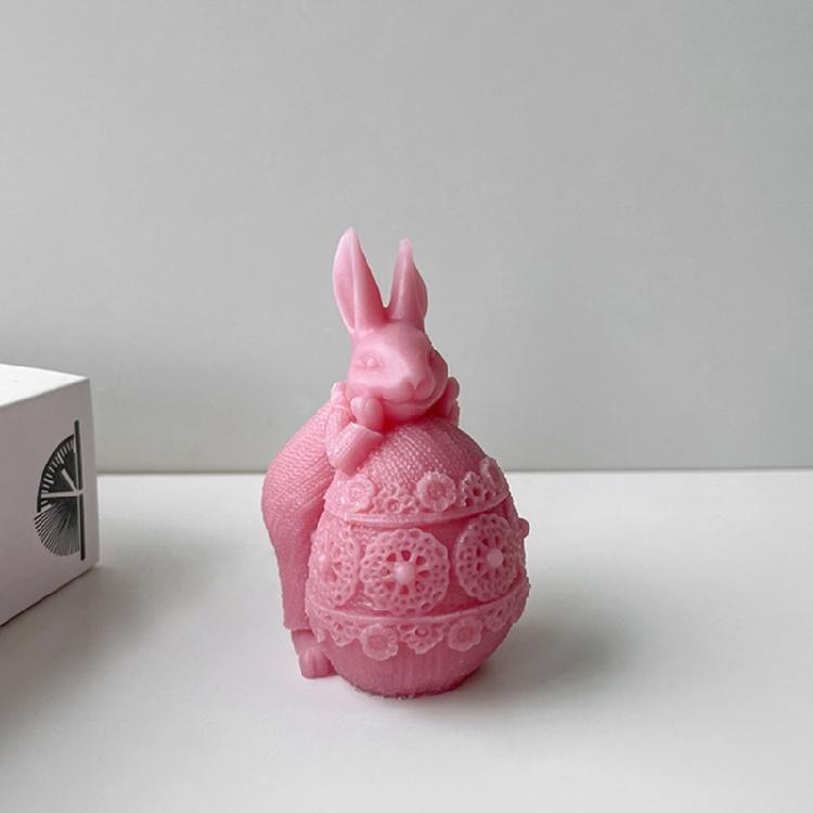 3D Rabbit Candle Soap Mould Handmade Candles Aroma Wax Soap Molds for Decoration